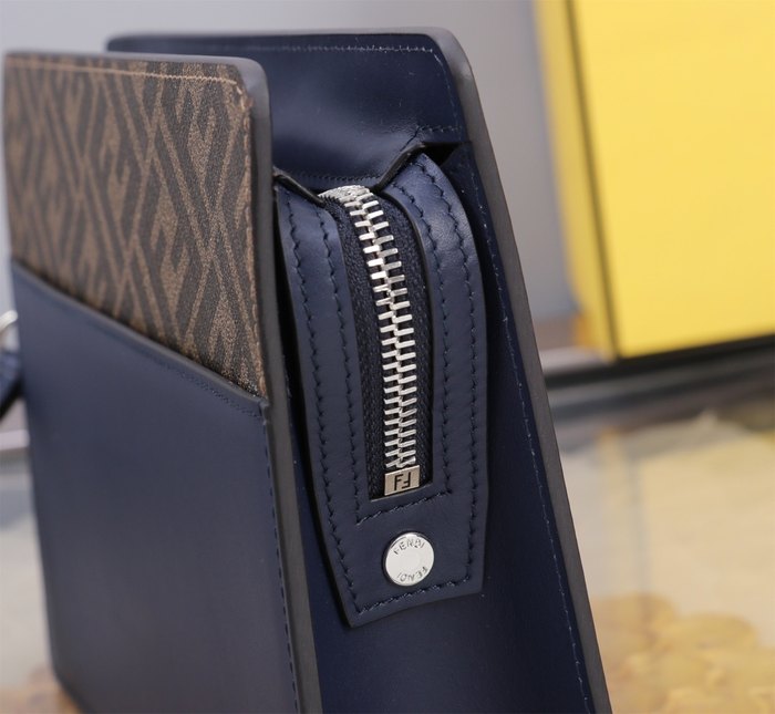 Fendi Tote style 104 Navy 01A