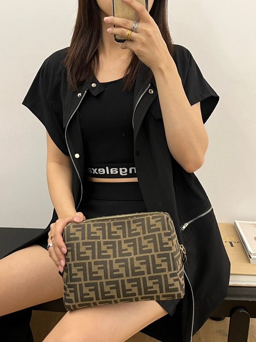 Fendi Tote style 18 Navy 01A