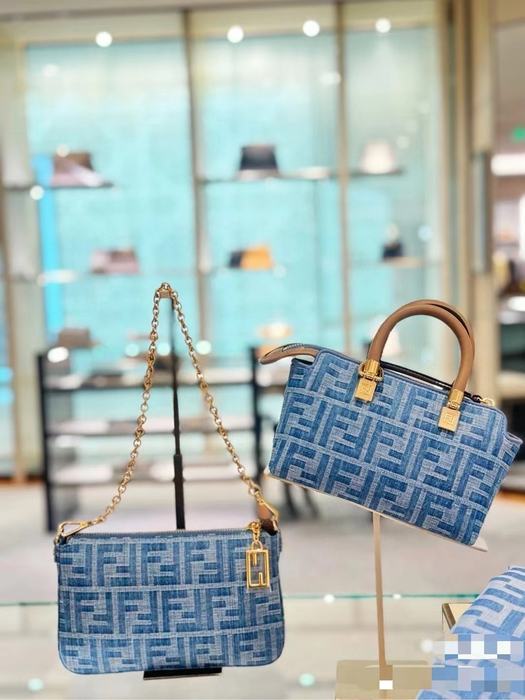 Fendi Tote style 22 Blue 01A