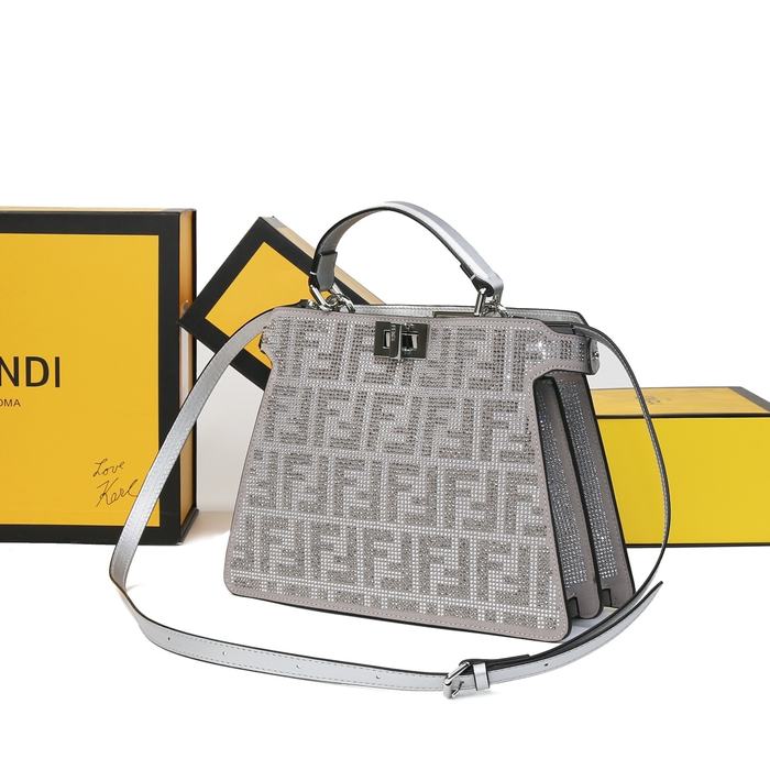 Fendi Tote style 38 Grey 01A