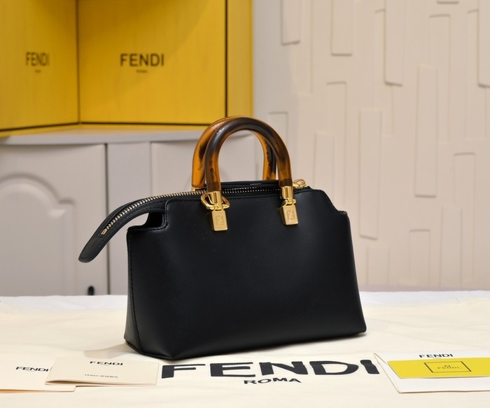 Fendi Tote with leather surface Brown 01A
