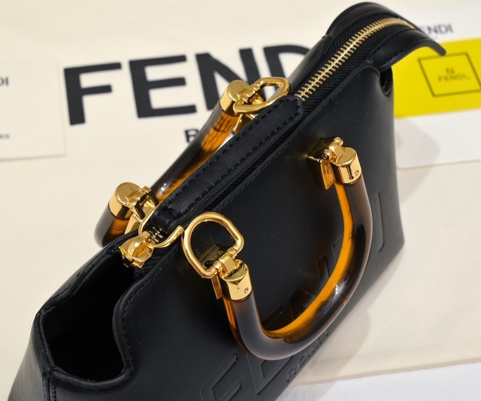 Fendi Tote with leather surface Brown 01A