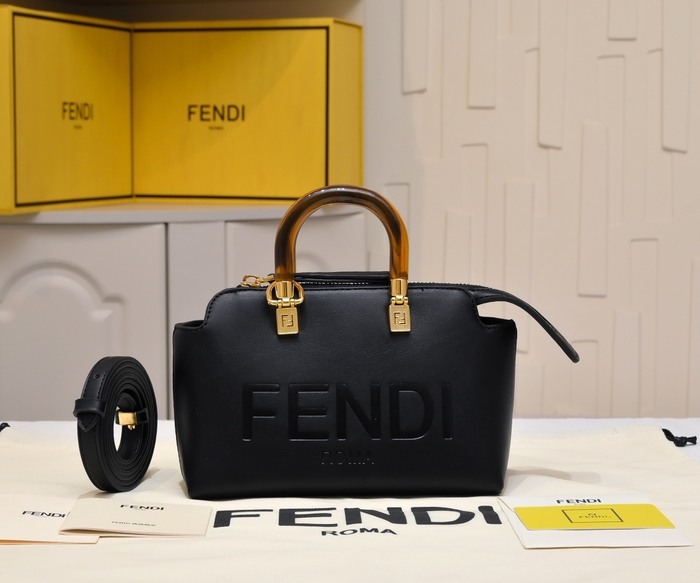 Fendi Tote with leather surface Brown 01A