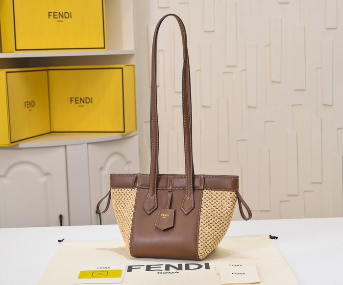 Fendi Tote with shoulder straps Brown 01A