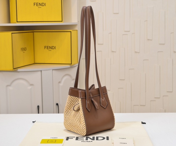 Fendi Tote with shoulder straps Brown 01A