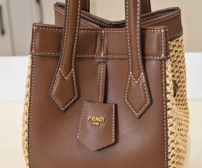 Fendi Tote with shoulder straps Brown 01A