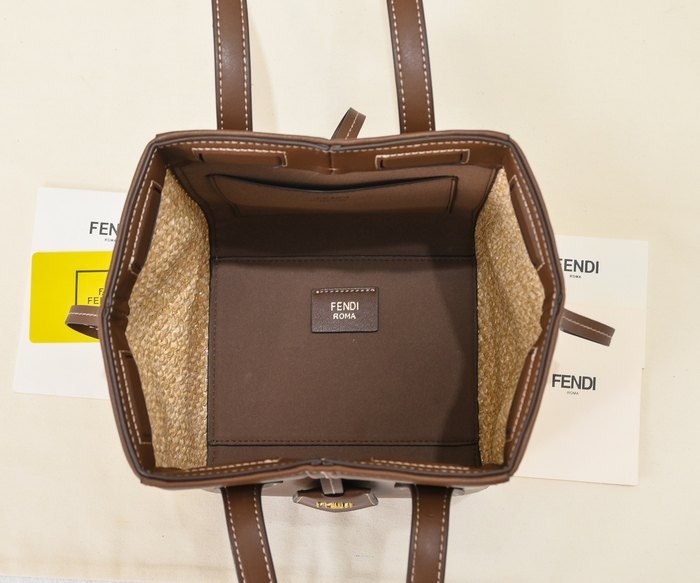 Fendi Tote with shoulder straps Brown 01A