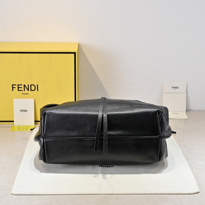 Fendi Tote with soft pleats Black 01A