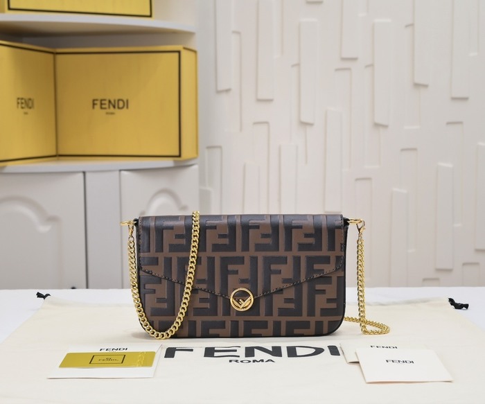 Fendi Tote with stylish traits Black 01A 2