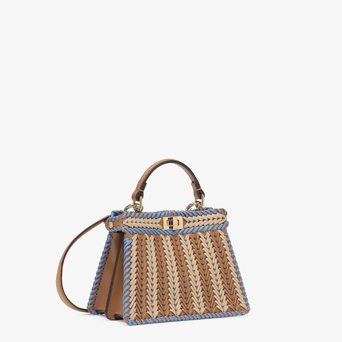 Fendi Tote with stylish traits Brown 01A