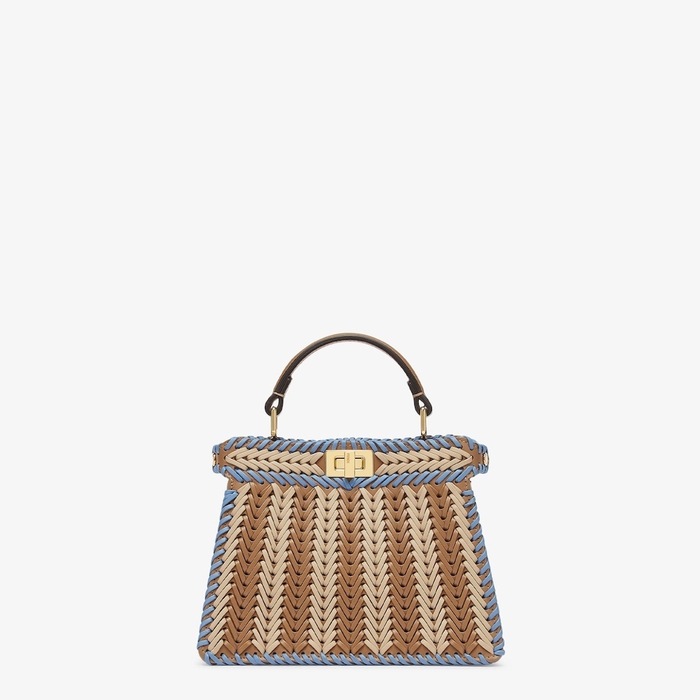 Fendi Tote with stylish traits Brown 01A