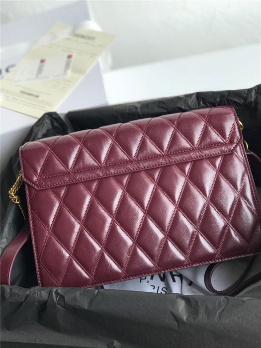 Yupoo Tote with quilted design Burgundy 01A