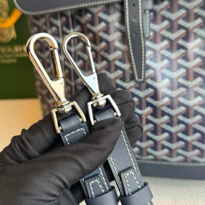 Yupoo Backpack BagTypeTote with top flap and carrying handles Navy 01A