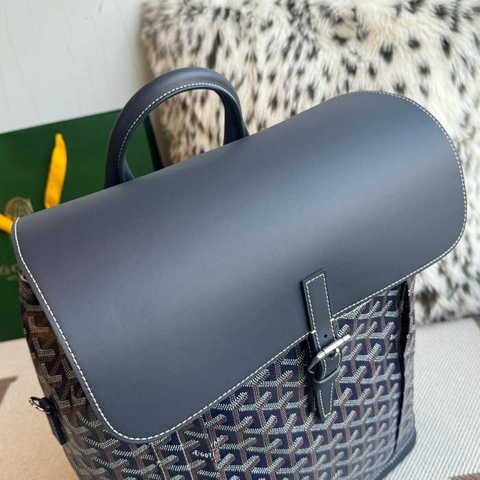 Yupoo Backpack BagTypeTote with top flap and carrying handles Navy 01A