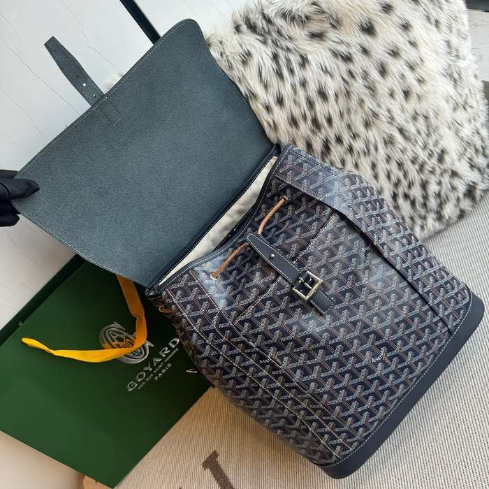 Yupoo Backpack BagTypeTote with top flap and carrying handles Navy 01A