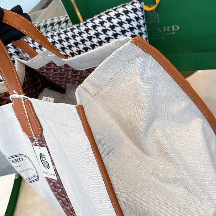 Yupoo BagTypeTote Canvas Tote with Leather Straps Beige 01A