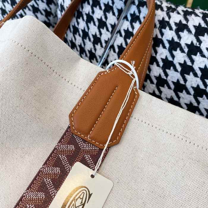 Yupoo BagTypeTote Canvas Tote with Leather Straps Beige 01A