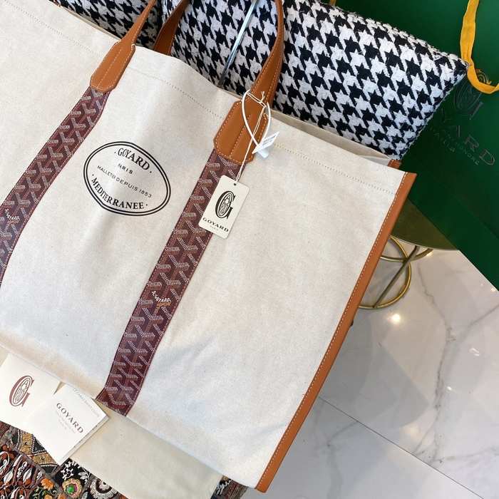 Yupoo BagTypeTote Canvas Tote with Leather Straps Beige 01A