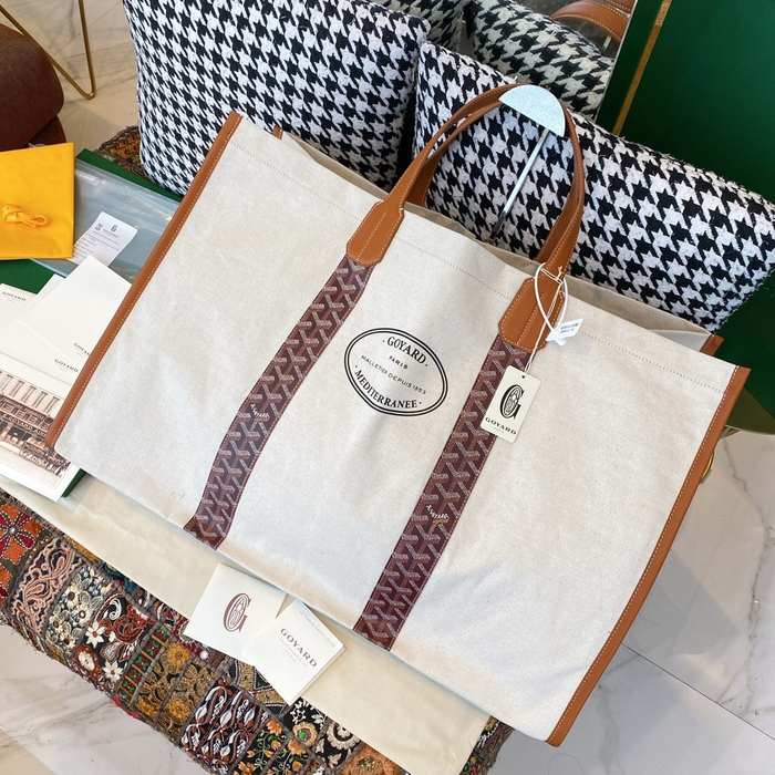 Yupoo BagTypeTote Canvas Tote with Leather Straps Beige 01A