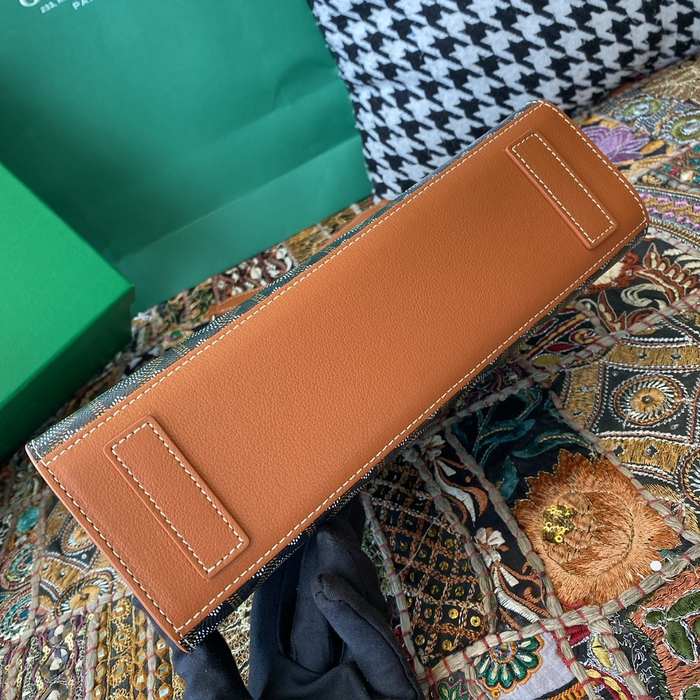 Yupoo BagTypeTote Canvas bag with houndstooth pattern accents Brown 01A