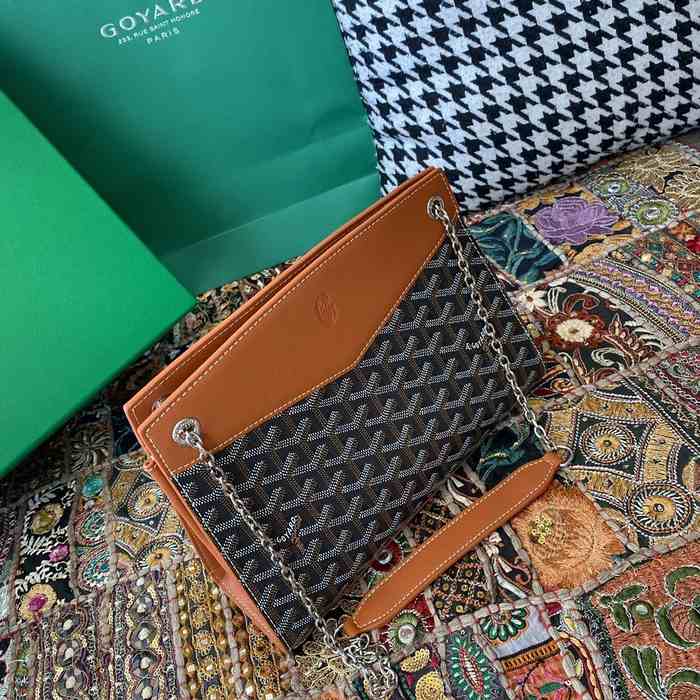 Yupoo BagTypeTote Canvas bag with houndstooth pattern accents Brown 01A