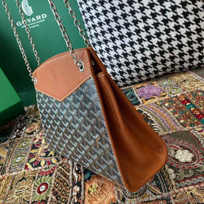 Yupoo BagTypeTote Canvas bag with houndstooth pattern accents Brown 01A