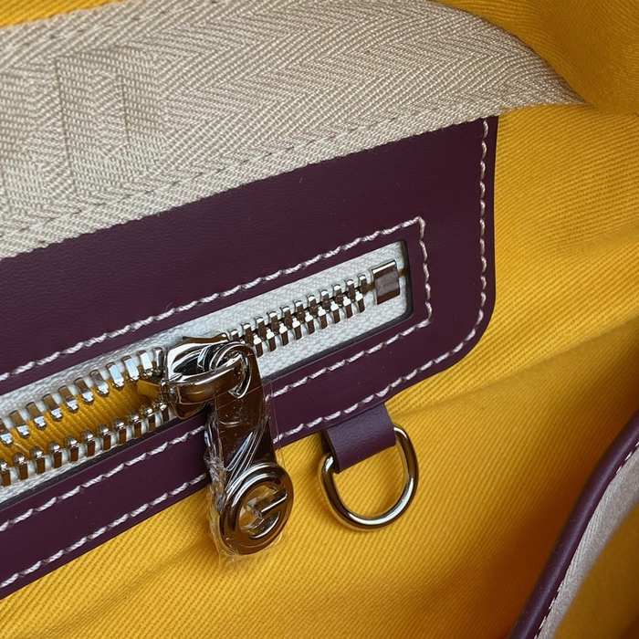 Yupoo BagTypeTote Elegant Curved Design Burgundy 01A