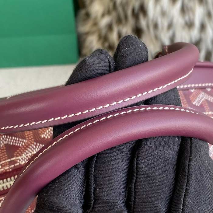 Yupoo BagTypeTote Elegant Curved Design Burgundy 01A