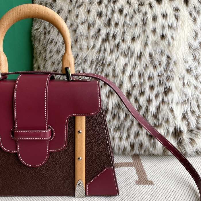 Yupoo BagTypeTote Elegant Structured Tote Burgundy 01A