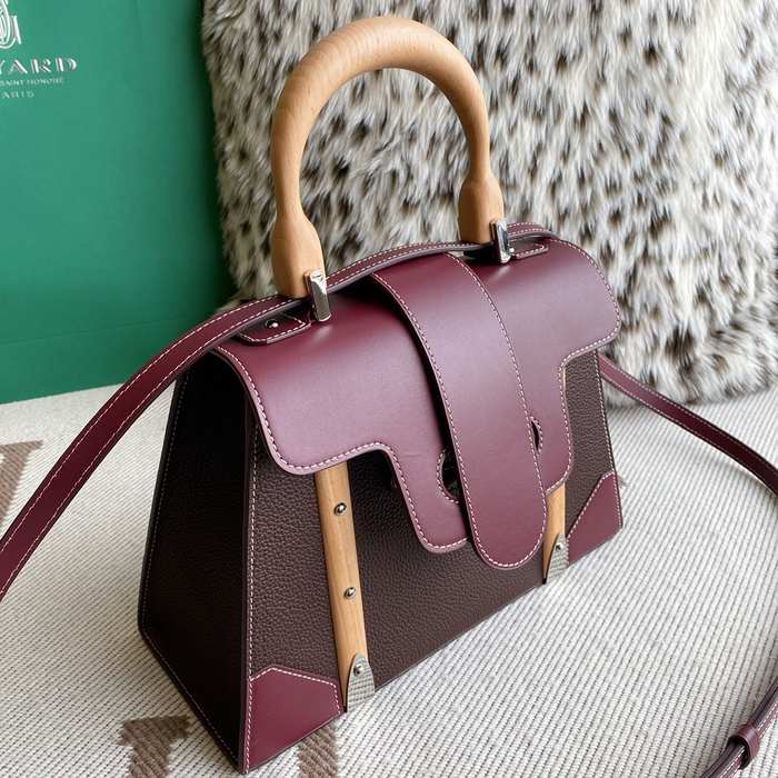 Yupoo BagTypeTote Elegant Structured Tote Burgundy 01A