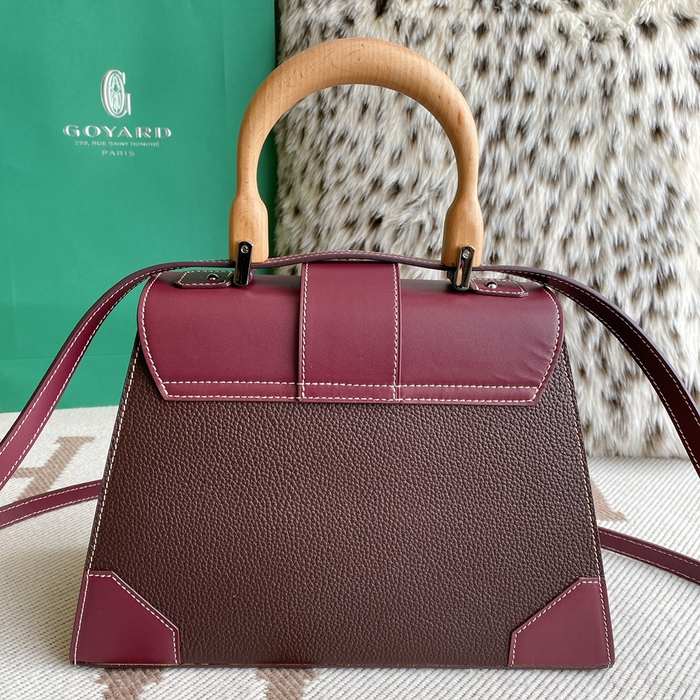 Yupoo BagTypeTote Elegant Structured Tote Burgundy 01A