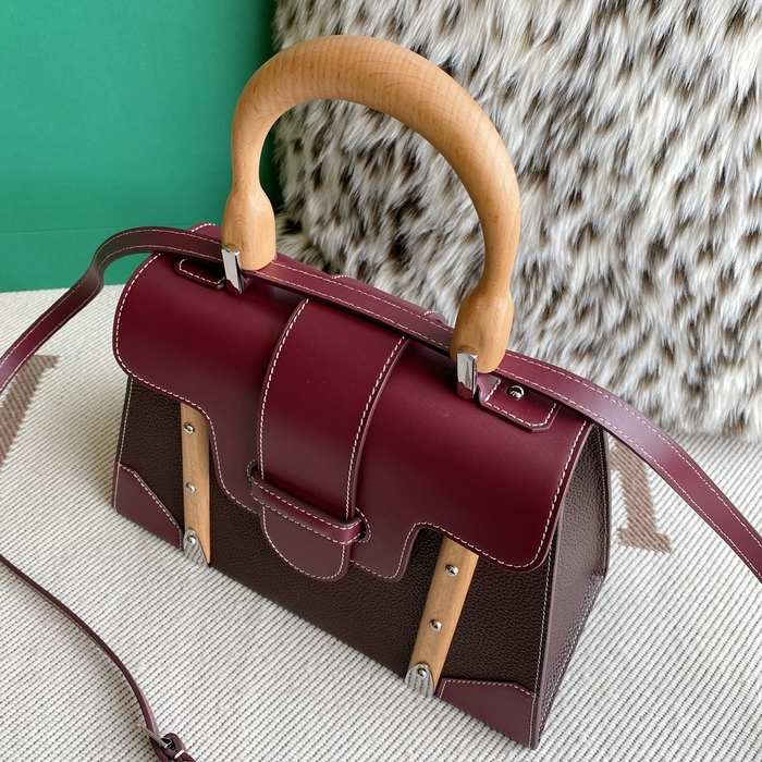 Yupoo BagTypeTote Elegant Structured Tote Burgundy 01A