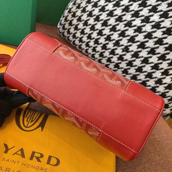 Yupoo BagTypeTote Elegant red leather tote with a structured design Red 01A