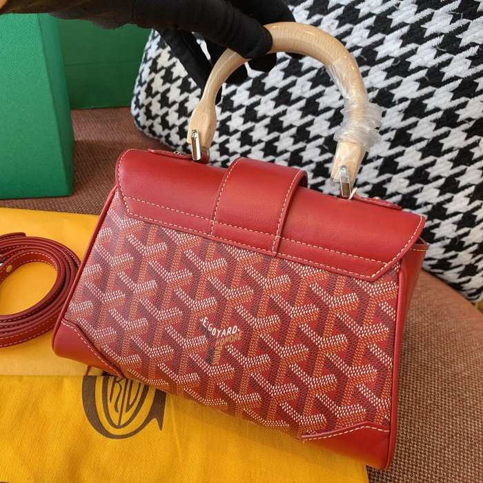 Yupoo BagTypeTote Elegant red leather tote with a structured design Red 01A