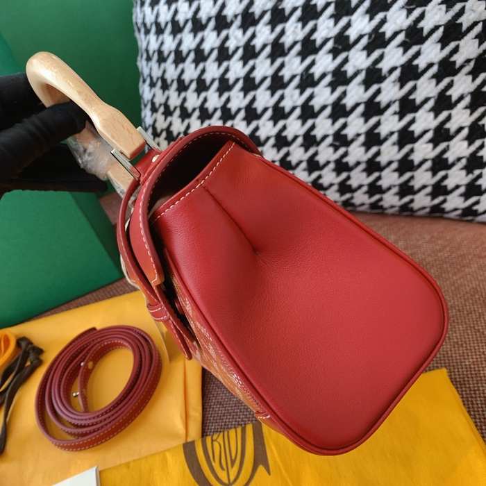 Yupoo BagTypeTote Elegant red leather tote with a structured design Red 01A