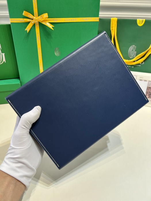 Yupoo BagTypeTote Goyard tote with signature pattern Navy 01A