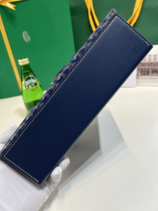 Yupoo BagTypeTote Goyard tote with signature pattern Navy 01A