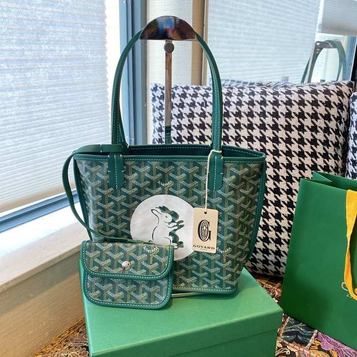 Yupoo BagTypeTote Green Canvas Tote with Stylish Handles Green 01A