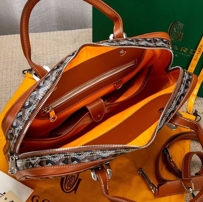 Yupoo BagTypeTote Leather Tote Bag with Structured Design Brown 01A 2