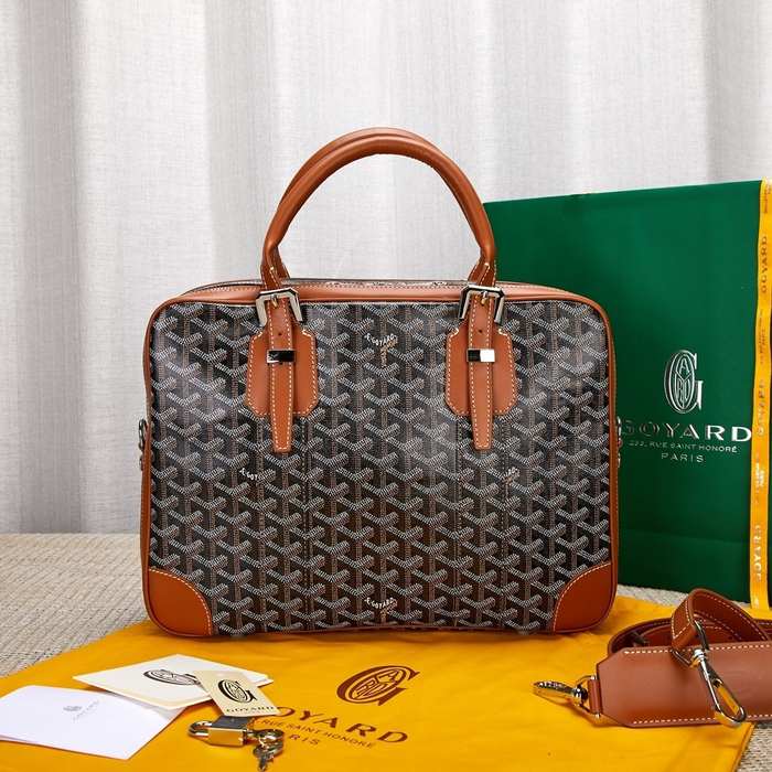 Yupoo BagTypeTote Leather Tote Bag with Structured Design Brown 01A 2