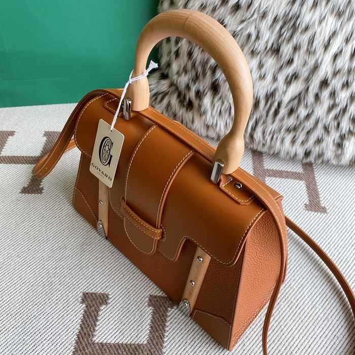 Yupoo BagTypeTote Leather Tote with Structured Design Tan 01A