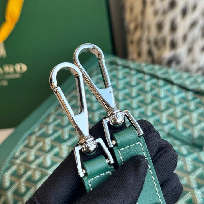 Yupoo BagTypeTote Leather bag with woven design Green 01A