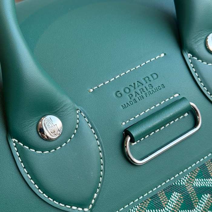 Yupoo BagTypeTote Leather bag with woven design Green 01A