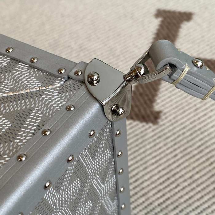 Yupoo BagTypeTote Square Shape Tote with Signature Patterns Grey 01A