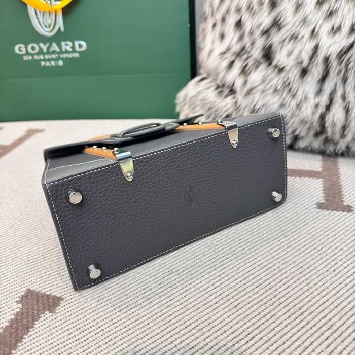 Yupoo BagTypeTote Structured leather tote with top handle Grey 01A