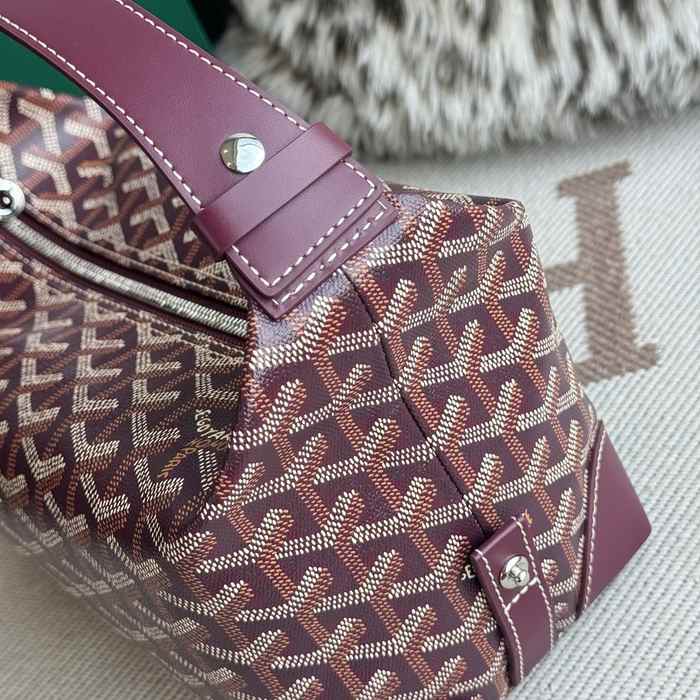 Yupoo BagTypeTote Woven Texture Tote Burgundy 01A