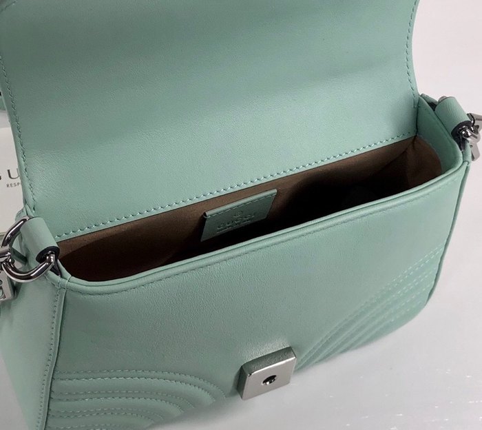 Gucci BagTypeTote Quilted Leather Tote Blue 01A