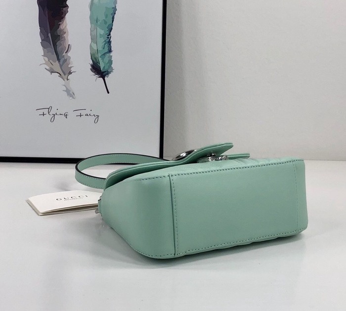 Gucci BagTypeTote Quilted Leather Tote Blue 01A