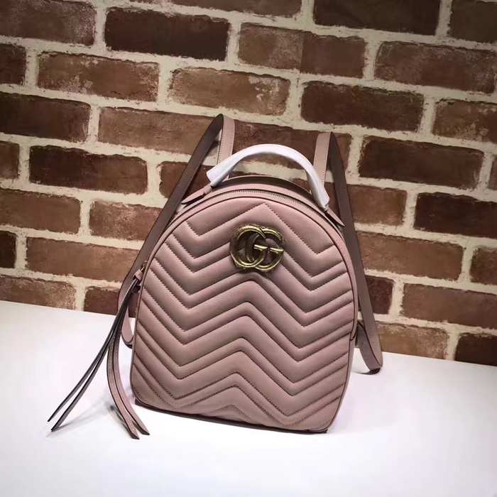 Gucci Backpack BagTypeTote with chevron design Black 01A