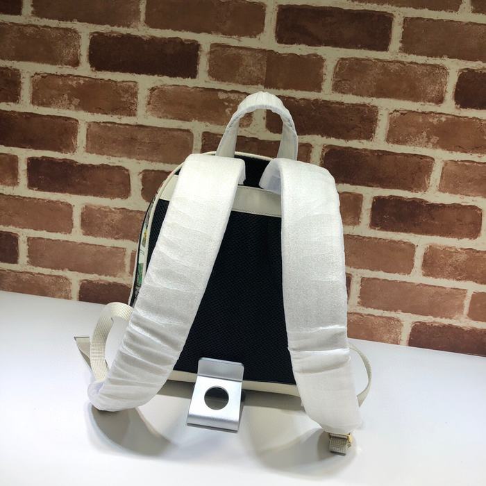 Gucci Backpack with floral print and logo details Beige 01A